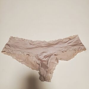 La SENZA Silky Lace Trim Panties in Cream